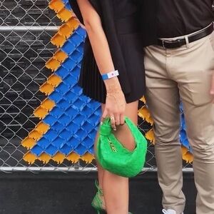 Bottega Veneta Green Mini Jodie Handbag